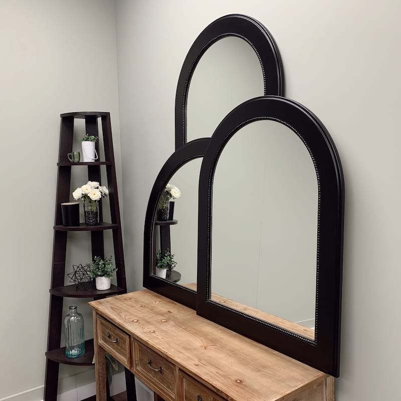 Yates Framed Mantel Mirror - Crescent Cathedral - 42.4x31.4