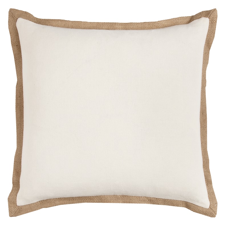 Rizzy Home Natural Jute Throw Pillow