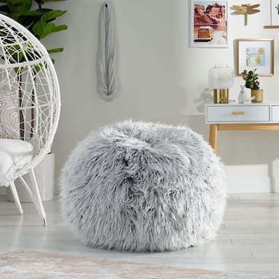 Faux Fur 3-Foot Bean Bag