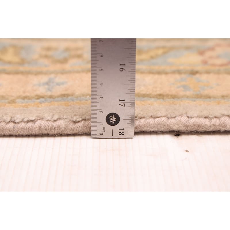 ECARPETGALLERY Hand-knotted Modern Oushak Light Grey Wool Rug - 9'11 x 13'9