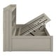 preview thumbnail 8 of 12, Twin Storage Bookcases Platform Bed wUSB Charging Station, LIGHT GREY