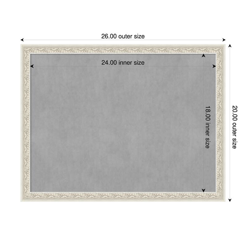 Amanti Art Bethany Black Framed - 26 x 20 in - Bethany Silver