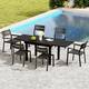 Option Black table - 82.68 inches long