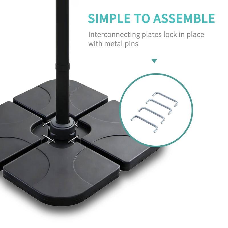 Autlaycil Patio Umbrella Base Water Filled Stand Umbrella Holder