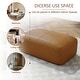preview thumbnail 64 of 62, Elliot 22"/ 35"/ 43" W Modern Rectangular Genuine Leather Ottoman