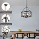 preview thumbnail 29 of 34, 4-Light Circle Hanging Candlestick Linear Foyer Chandelier Lighting Fixture for Dining Room Kitchen Island