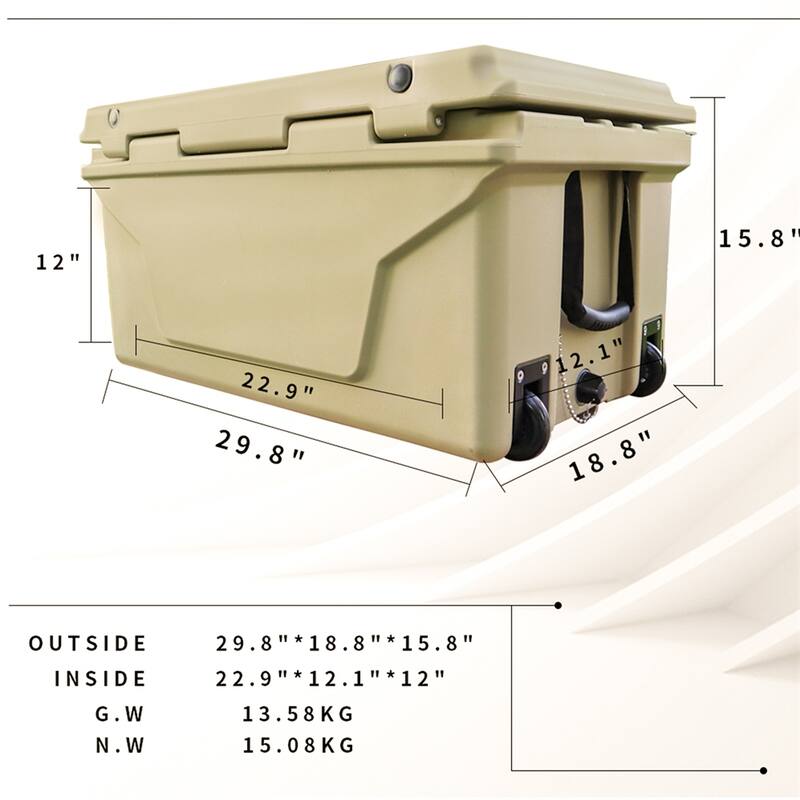 Ice Cooler Box 65QT Outdoor Camping Ice Chest Beer Box