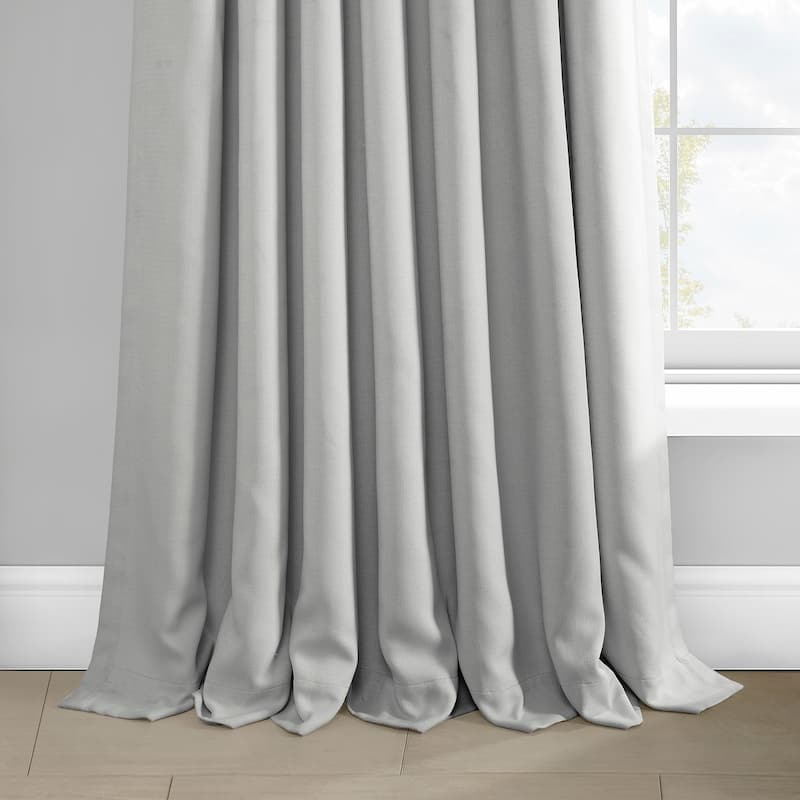 Exclusive Fabrics Faux Linen Room Darkening Curtain (1 Panel)