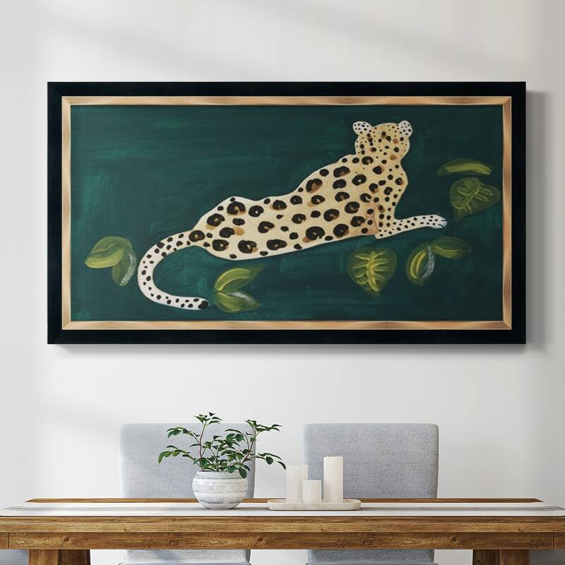 Lethargic Leopard I Premium Framed Canvas- Ready to Hang