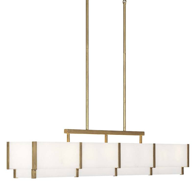 Savoy House 1-2332-8 Orleans 8 Light 58" Wide Linear Chandelier - Distressed Gold