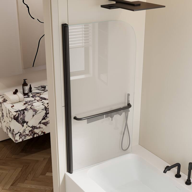 Rise and down rotation shaft door Shower Doors