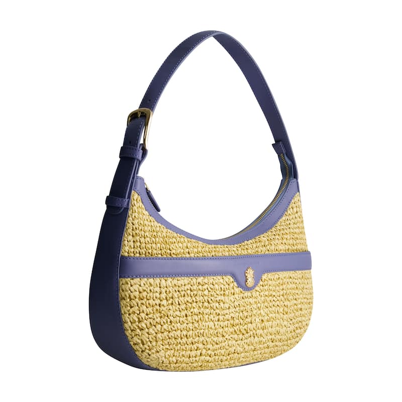 Tommy Bahama Soft Straw Zip-Top Hobo