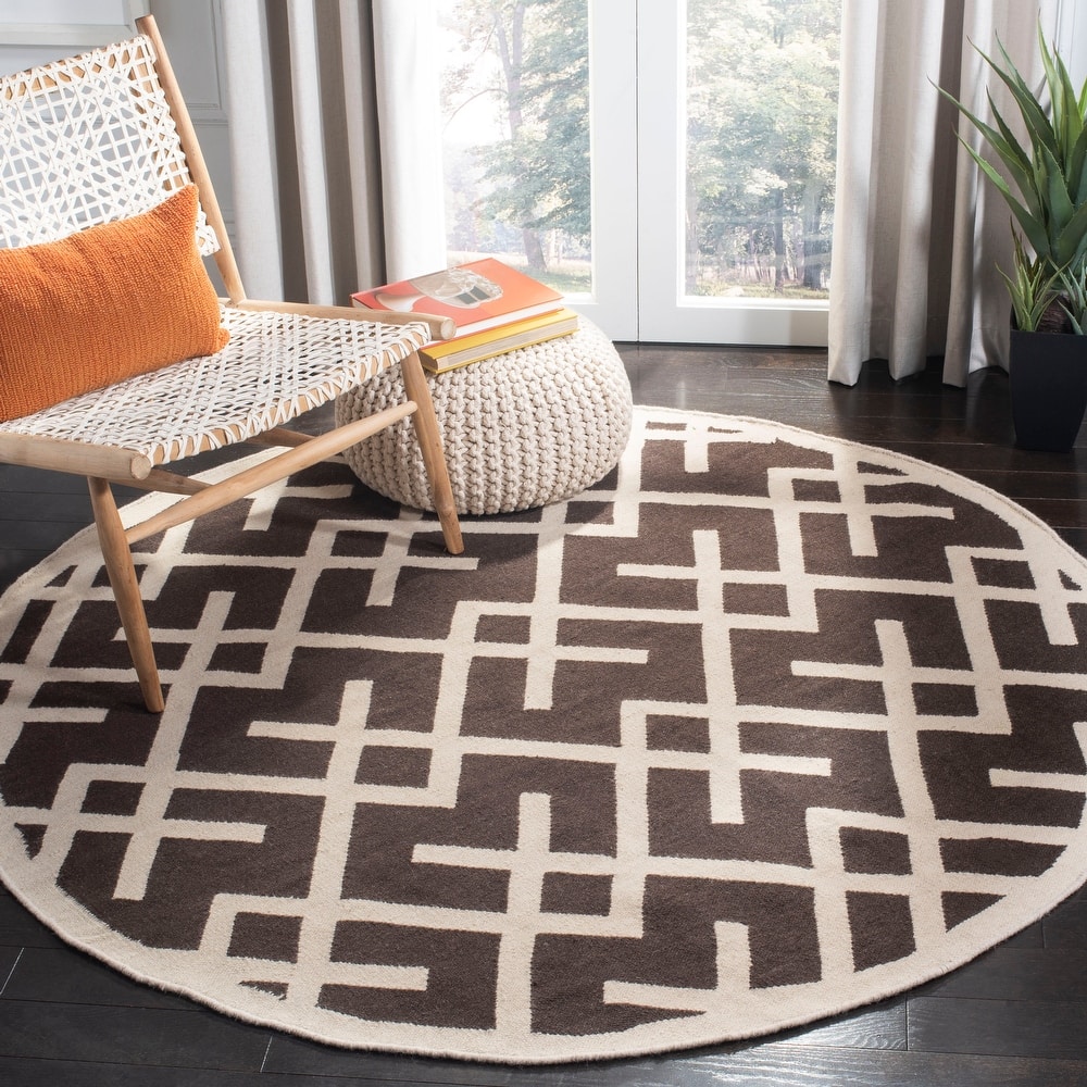 SAFAVIEH Handmade Flatweave Dhurries Eildine Modern Moroccan Wool Rug