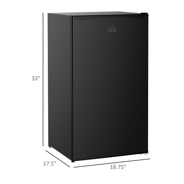 Mini fridge small refrigerator freezer 4.3 cu ft single door compact stainless on sale