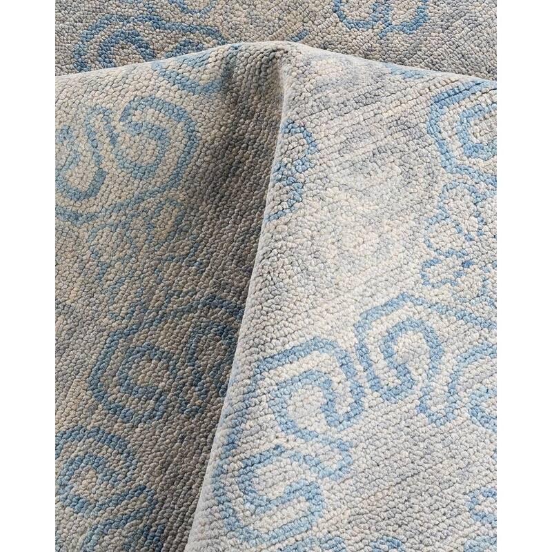 Modern One-of-a-Kind Handmade Area Rug - Beige, 9' 1" x 12' 2" - 9' 1" x 12' 2"