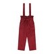 preview thumbnail 1 of 2, Mixed Up Clothing Baby Tirantes Paperbag Romper 12 Months - Maroon