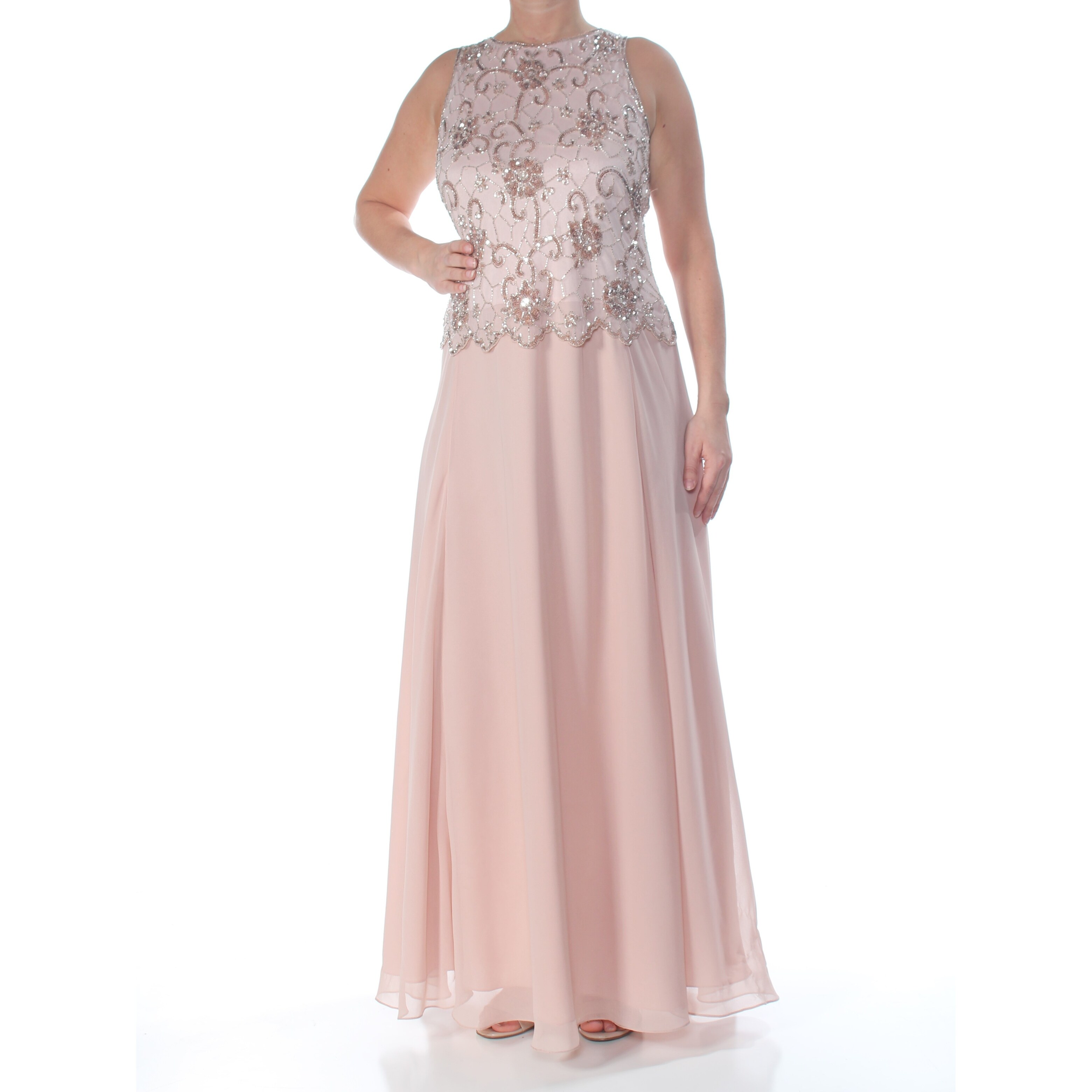 long gown with scarf