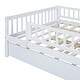 preview thumbnail 10 of 10, Versatile Wood Daybed with Trundle and Fence Guardrails, White