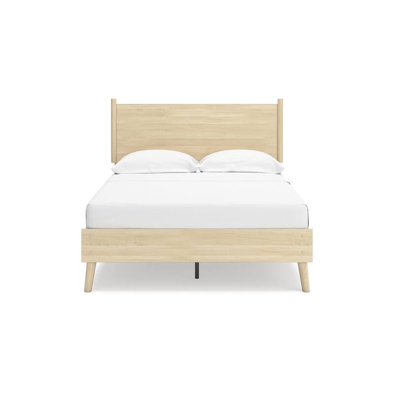 Signature Design by Ashley Cabinella Beige Platform Panel Bed