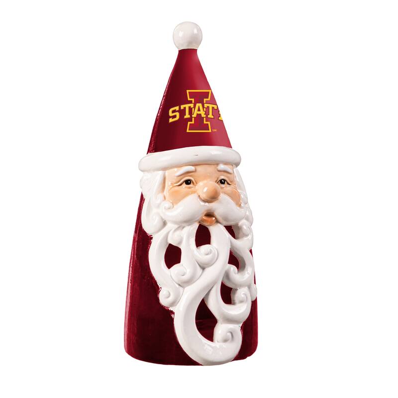 Iowa State University Santa LED Garden Statuary, 8"