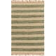 preview thumbnail 11 of 20, Hand Woven Surbiton Jute Area Rug (2' x 3') Teal - 2' x 3'