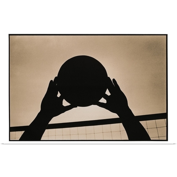 "Volleyball Silhouette" Poster Print