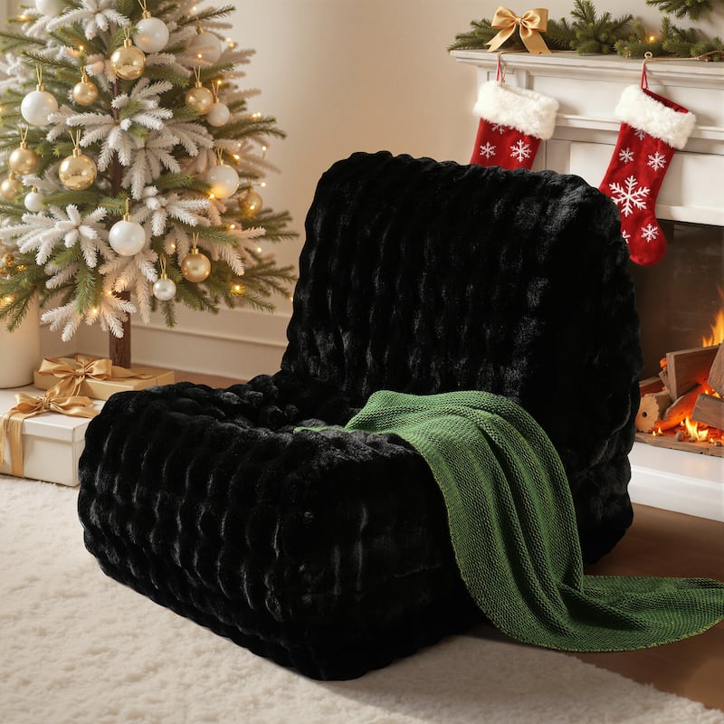 OVIOS Cloud-Like Plush Bean Bag Chair (Reinforced Pile Edition)