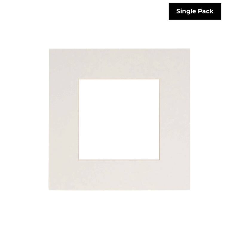 8x8 Mat for 20x20 Frame Precut Mat Board AcidFree Textured White 8x8