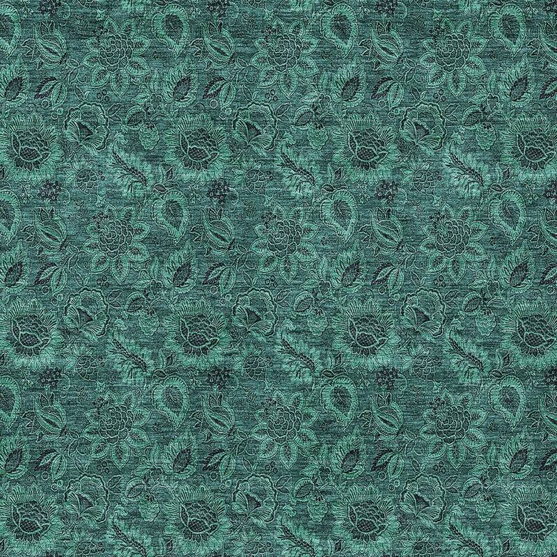 HomeRoots Floral Transitional Rectangle Outdoor Rug