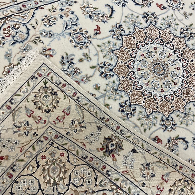 HERAT ORIENTAL Handmade Nain Wool Rug - 4' x 6'3"