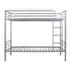 preview thumbnail 31 of 46, Contemporary Design Metal Bunk Bed with Solid Steel Construction, Separated into 2 Beds