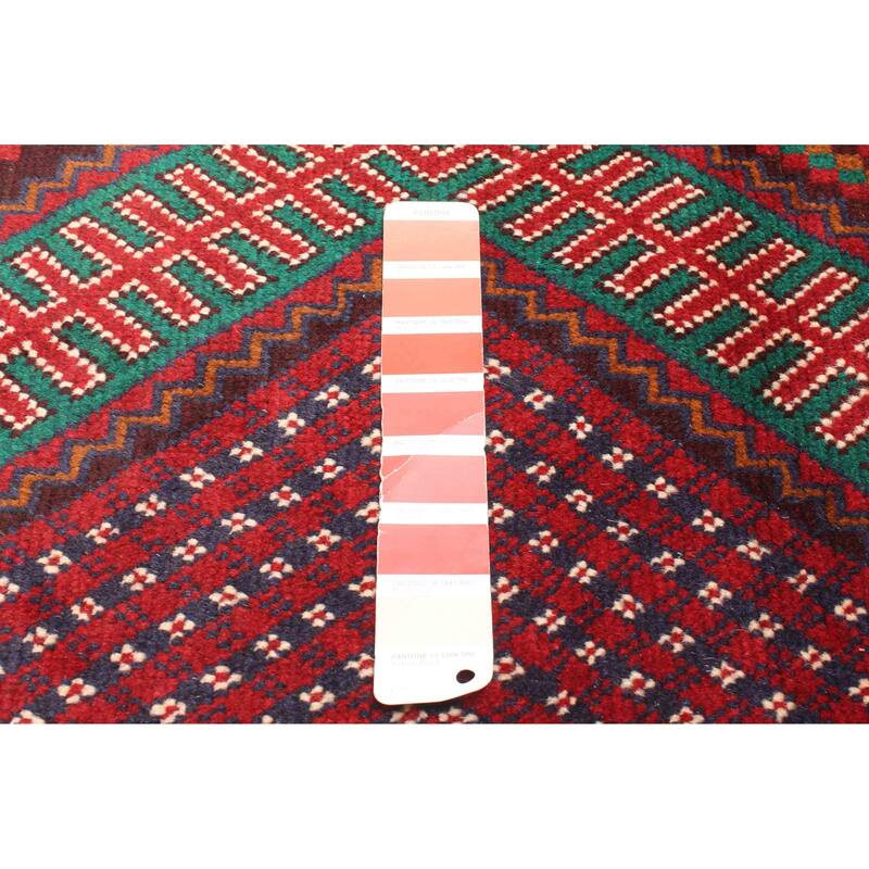 ECARPETGALLERY Hand-knotted Teimani Red Wool Rug - 2'11 x 4'11