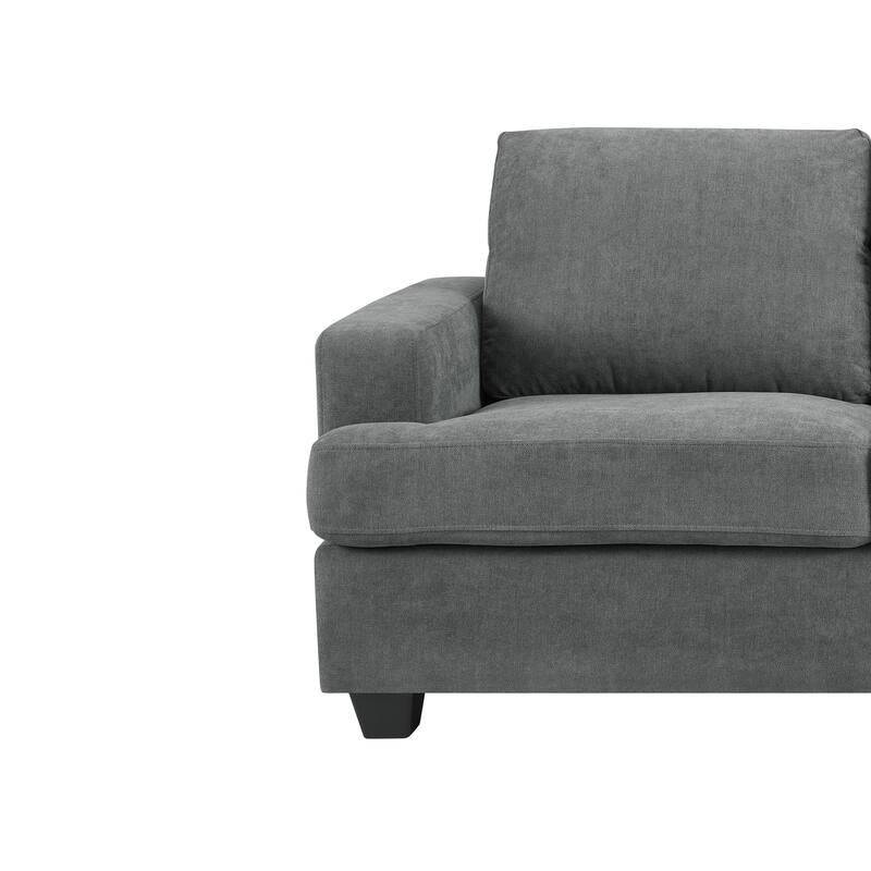 Thomas Grey Upholstered Modern Living Room Loveseat