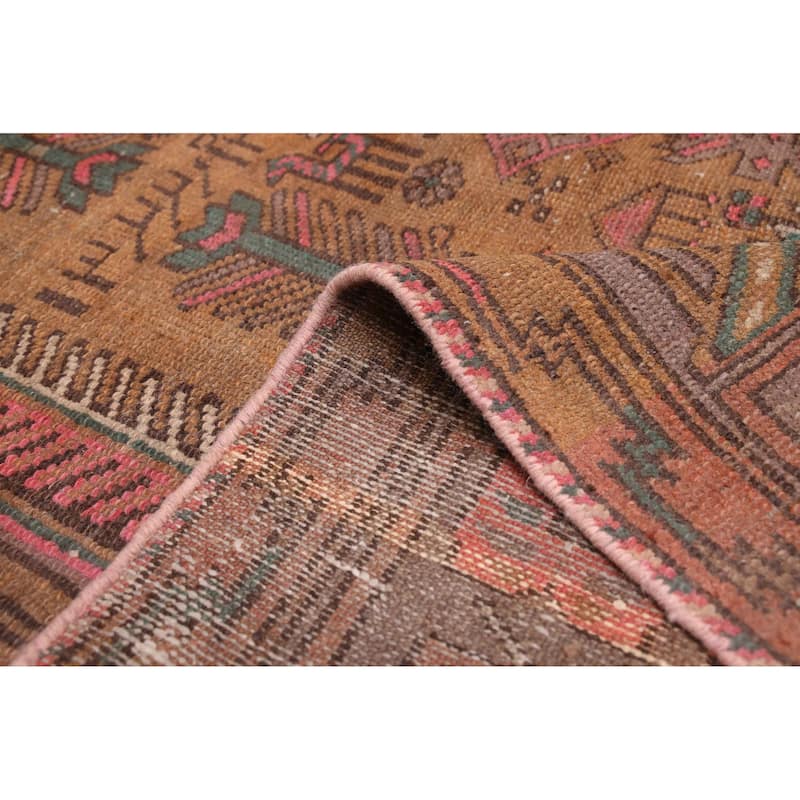 ECARPETGALLERY Hand-knotted Antalya Vintage Brown Wool Rug - 5'1 x 7'7