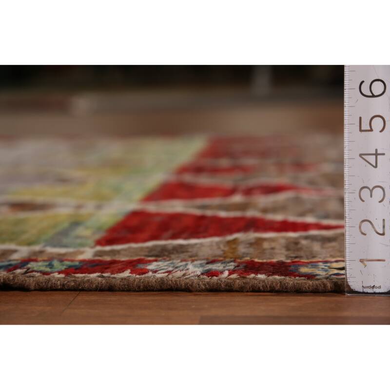 Trellis Moroccan Oriental Area Rug Hand-Knotted Wool Carpet - 5'11" x 7'8"