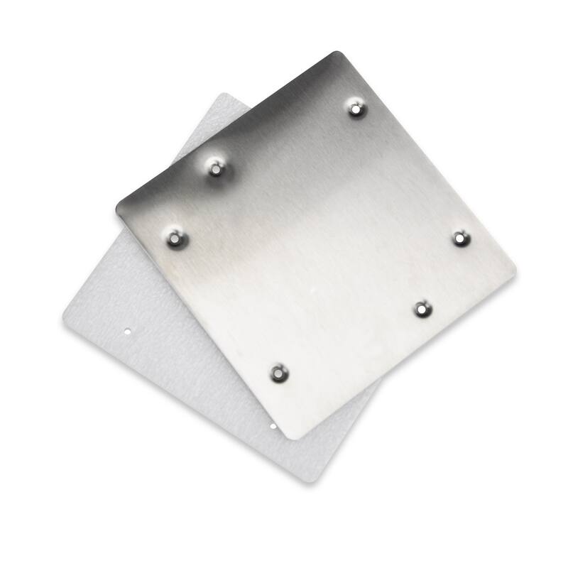 HydroTools Swimming Pool Wall Skimmer Winterizing Plate - 8.25" - SIlver