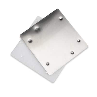 HydroTools Swimming Pool Wall Skimmer Winterizing Plate - 8.25" - SIlver
