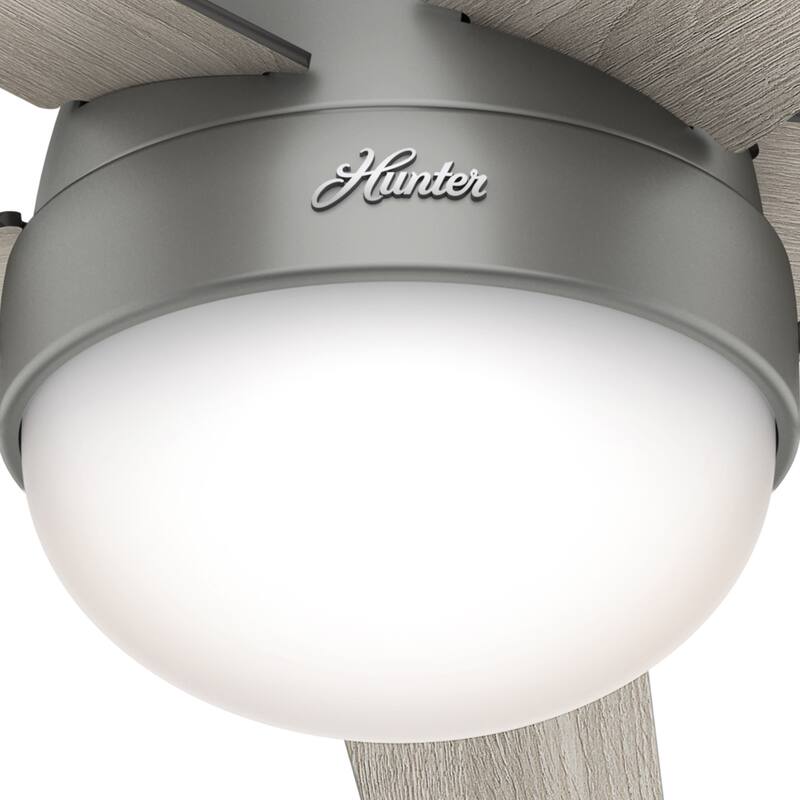 Hunter 46" Anslee Ceiling Fan with LED Light Kit and Pull Chain - Transitional, Contemporary