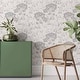 preview thumbnail 5 of 7, Grey Forest Peel and Stick Removable Wallpaper 9874