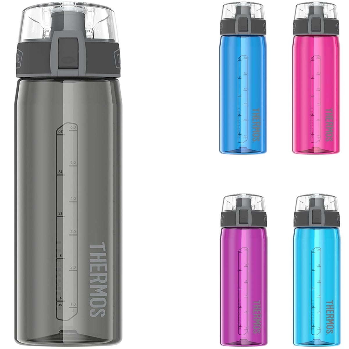 thermos hydration water bottle with straw