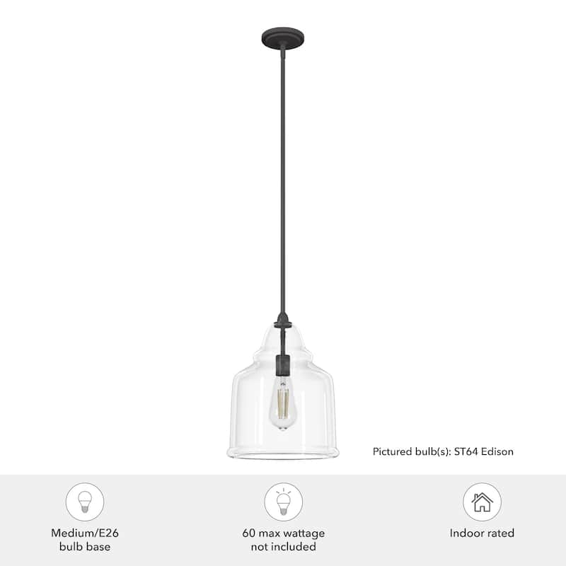 Hunter Dunshire Bell Pendant - Kitchen Island, Dining Room, Entry - Modern Farmhouse, Transitional, Contemporary