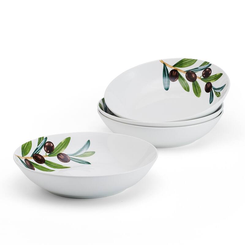 Studio Nova Olive Pasta Bowls, Set of 4