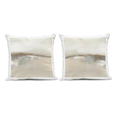 Stupell Earthy Landscape Impressions Printed Outdoor Throw Pillow Design by June Erica Vess (Set of 2)