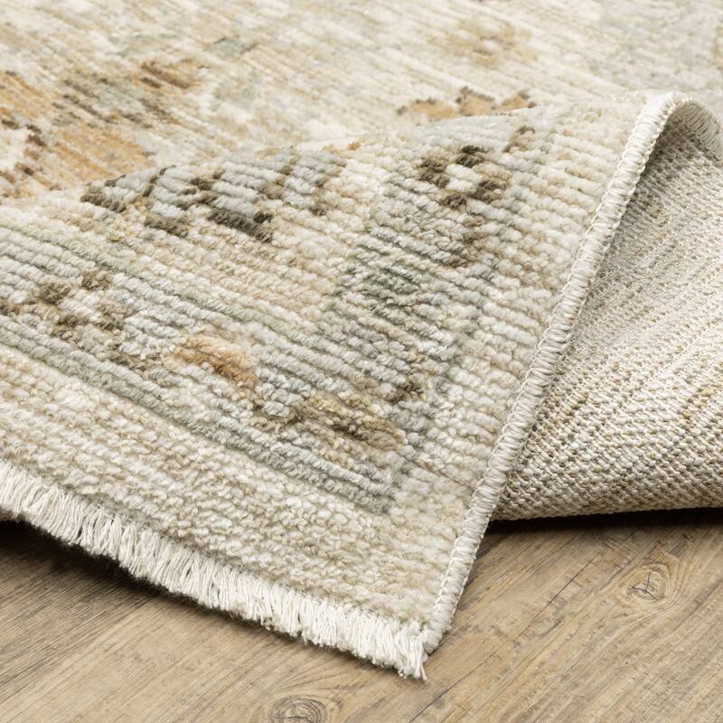 Style Haven Lucia Vintage Traditional Pale Blue/Beige Area Rug