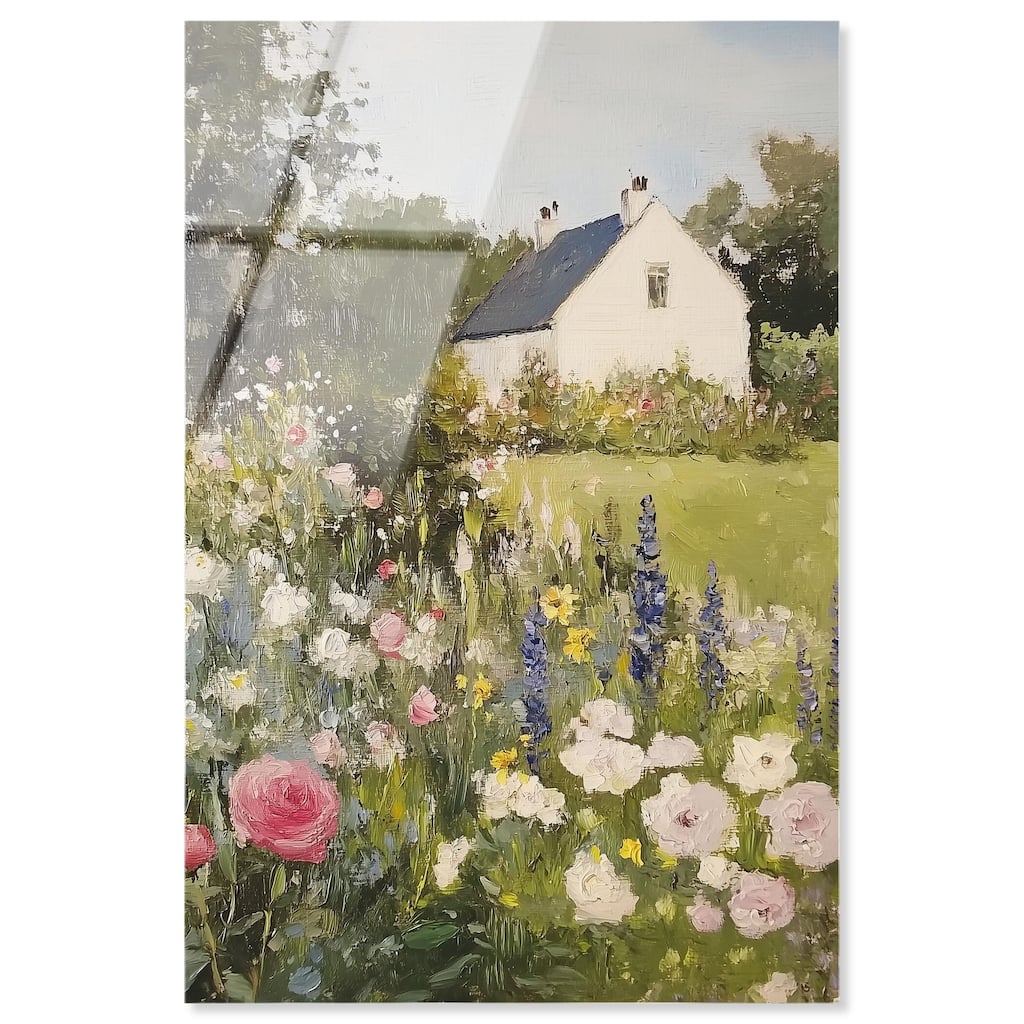 Floral Farmhouse II Acrylic by Art Remedy, Ready to Hang