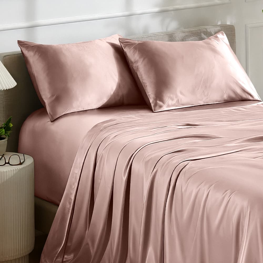 Bare Home Poly Satin Sheet Set