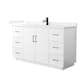 Option White / White Quartz Top / Matte Black Hardware