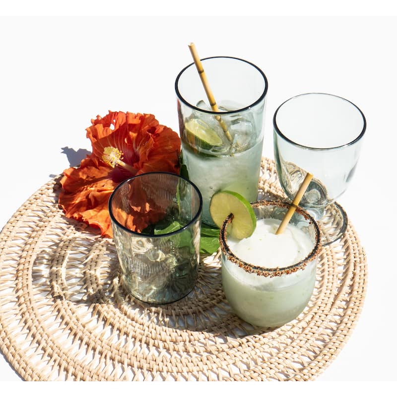 Abode Homewares Rustic Acrylic Wine Glass - 14 oz - Set of 6