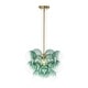 preview thumbnail 46 of 63, Glam Single-light Dining Room Glass Globe Bubble Chandelier - 17.7 in