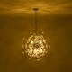 preview thumbnail 8 of 14, Art Deco Crystal Flower Glass Bubble Sunburst Chandelier 23.6in